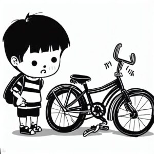 A boy who lost his bicycle bright cartoon hindi story